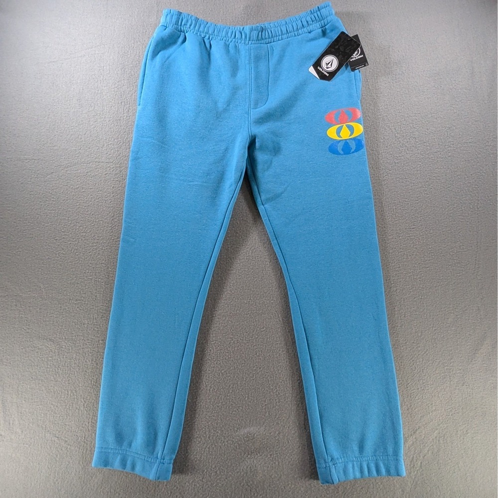 Volcom Boys‎ BB Volcom Fleece Pant Sweatpants XL 16 Dk Blue EA505VBH8